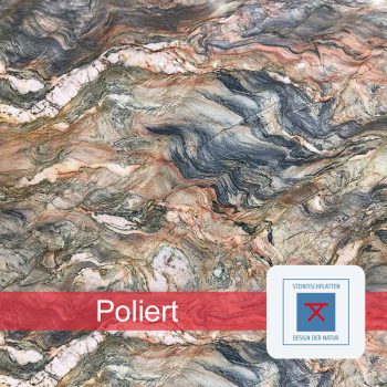 Naturstein-Oberfläche: poliert