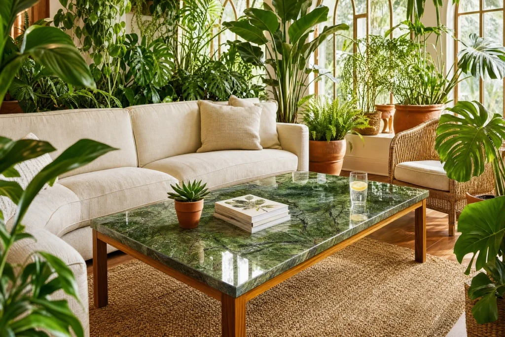 Rainforest Green Wohnzimmer Couchtisch Rechteckig